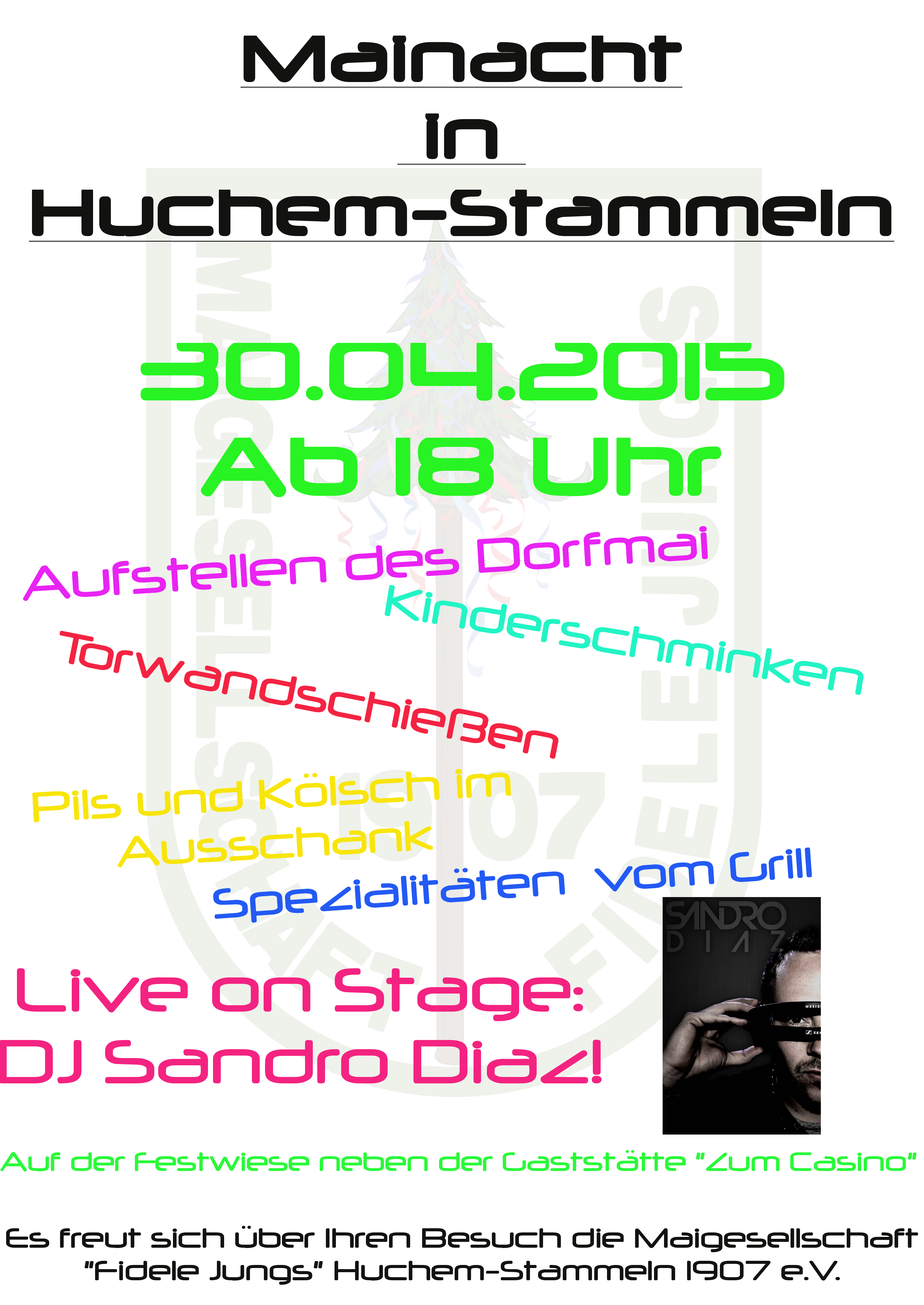 Plakat Tanz in den Mai 2015